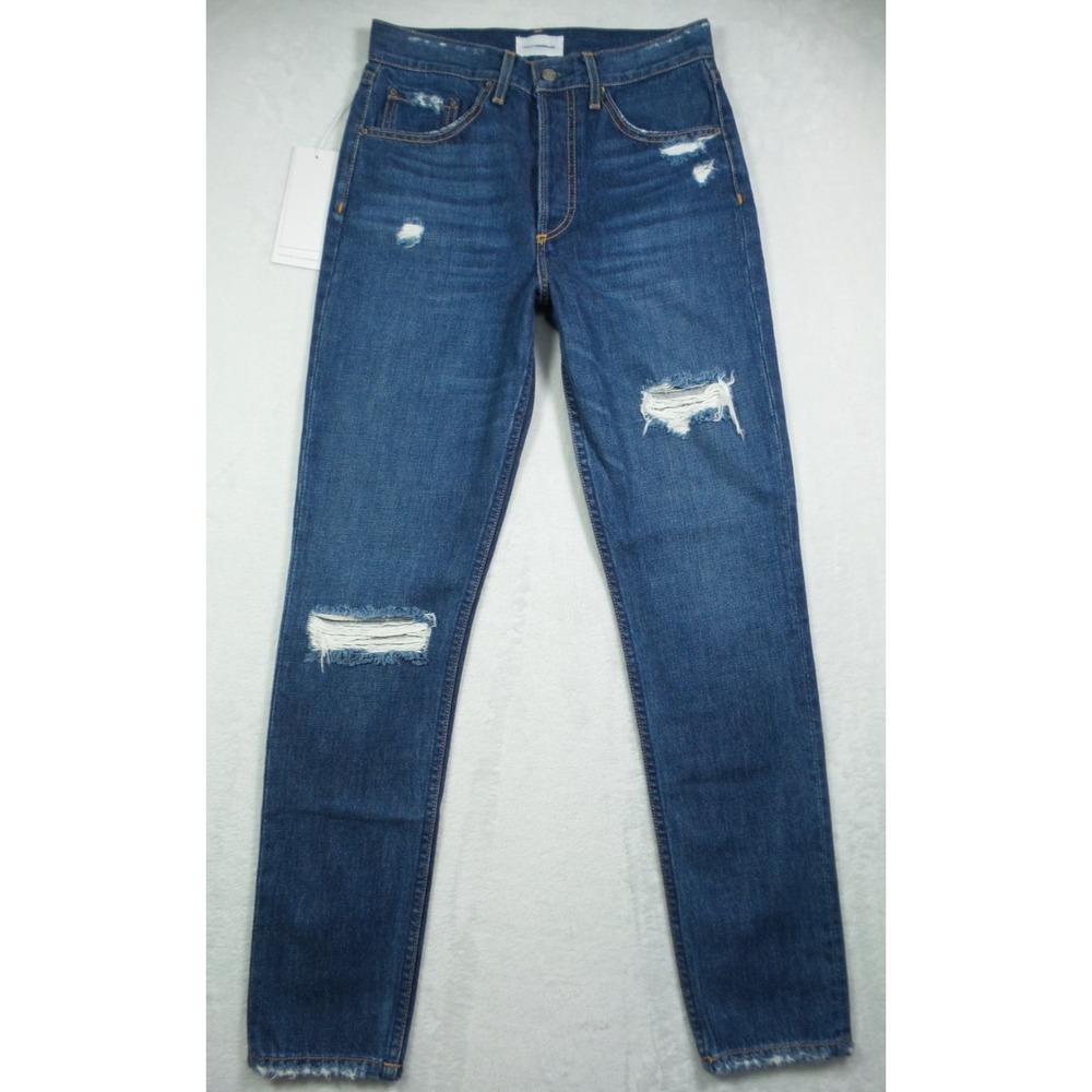 Boyish By Her Jeans Womens Size 26 Blue The Billy High Rise Rigid Skinny NWT